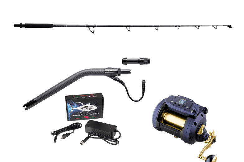 E - Rod® HD Bent Butt Rod (65 - 100 lb) and Reel Package - Dominion Rods