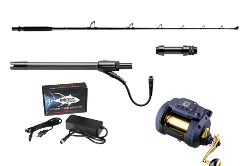 E - Rod® HD Straight Butt Rod (40 - 80 lb) and Reel Package - Dominion Rods